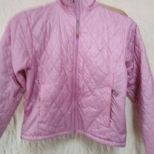 L.L. Bean Light Pink Quilted Kids Puffer Jacket